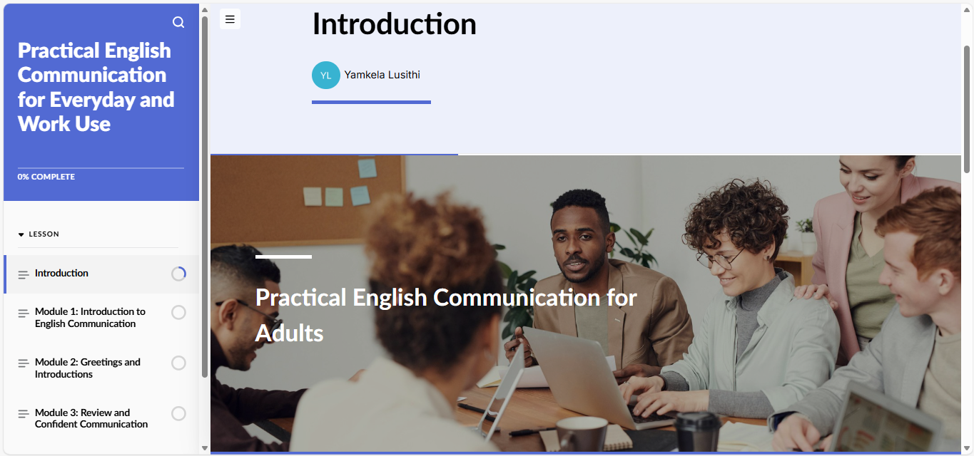 English Course Preview